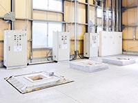 Melting furnaces for testing (electric furnaces)